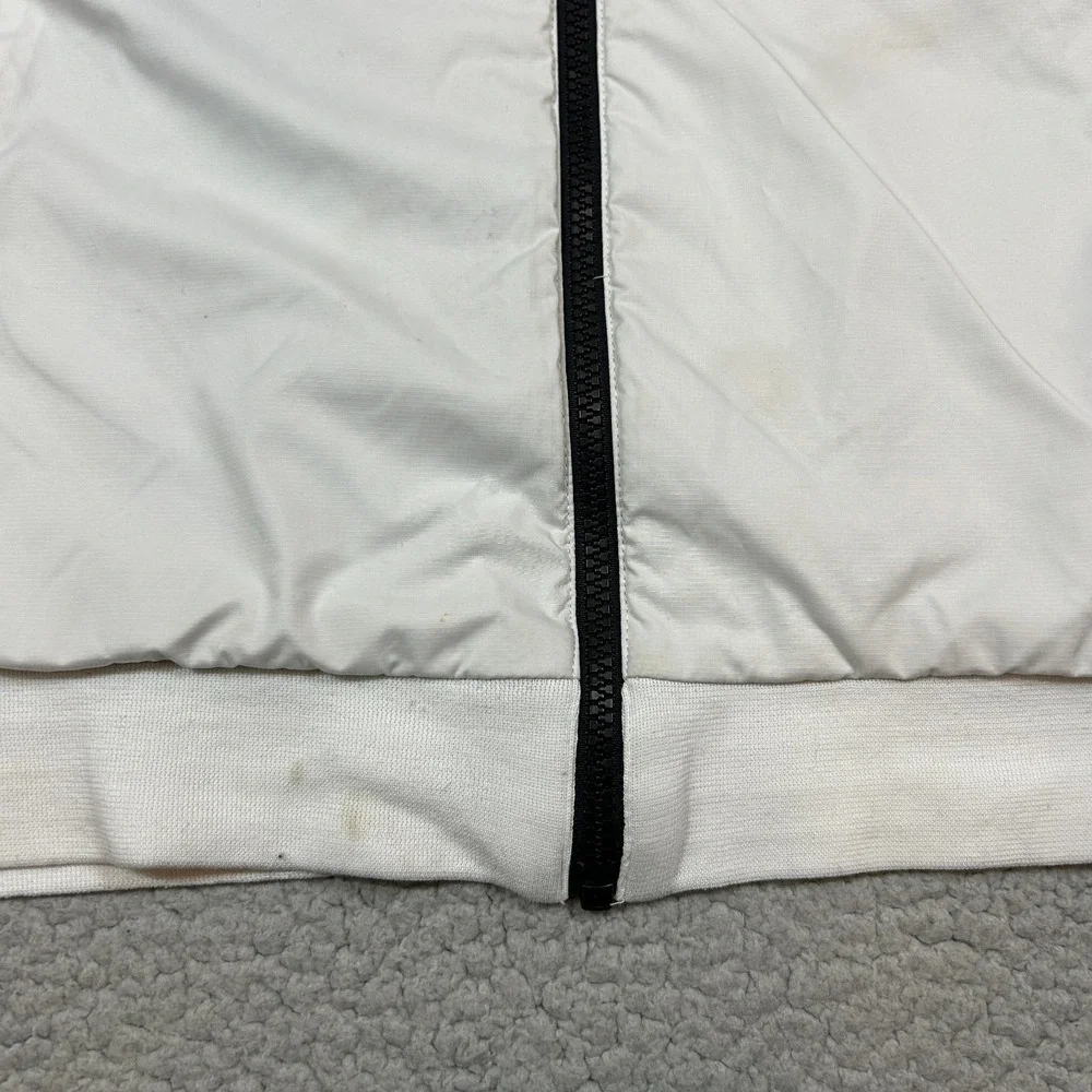 Vintage Nike Hooded‎ Jacket Red Tag Full Zip Mens Size Medium White Black Gray - Picture 5 of 11